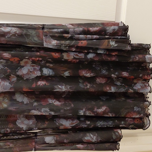 DOLLS, KILL CURRENT MOOD 1X SHEER MESH FLORAL. MINI DRESS - Picture 12 of 13